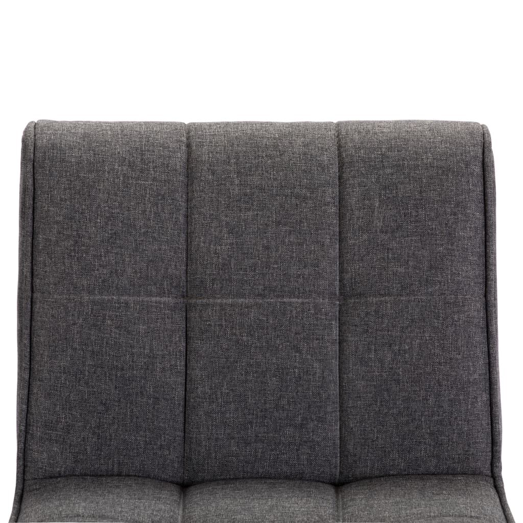 vidaXL Bar Stool Dark Grey Fabric