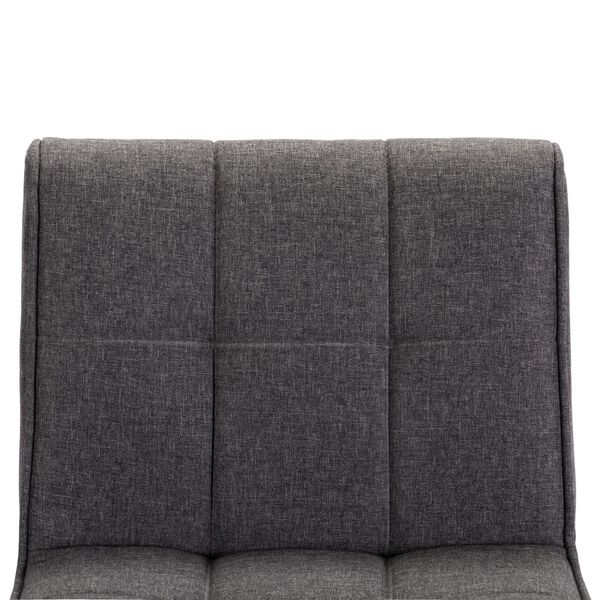 vidaXL Bar Stool Dark Grey Fabric