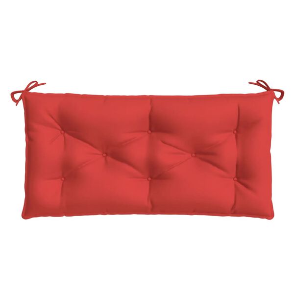 vidaXL Garden Bench Cushions 2pcs Red 100x50x7 cm Oxford Fabric