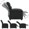 vidaXL Recliner Chair Black Faux Leather