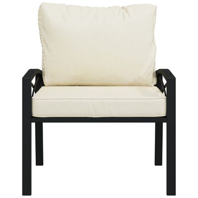 vidaXL Garden Chair with Sand Cushions 68x76x79 cm Steel