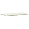 vidaXL Garden Bench Cushions 2 pcs Melange Cream 120x50x7 cm Fabric