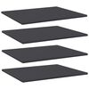 vidaXL Bookshelf Boards 4 pcs Grey 60x50x1.5 cm Engineered Wood