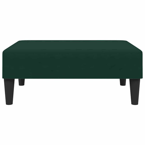 vidaXL Footstool Dark Green 77x55x31 cm Velvet