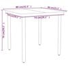 vidaXL 3 Piece Garden Dining Set Black