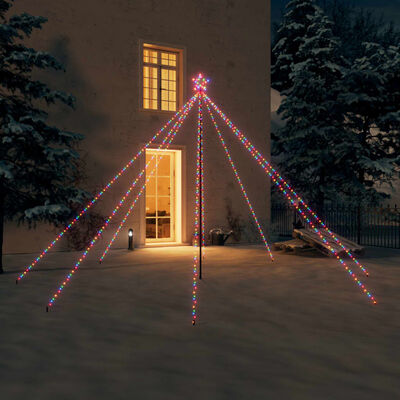 vidaXL Christmas Tree Lights Indoor Outdoor 576 LEDs Colourful 3,6 m
