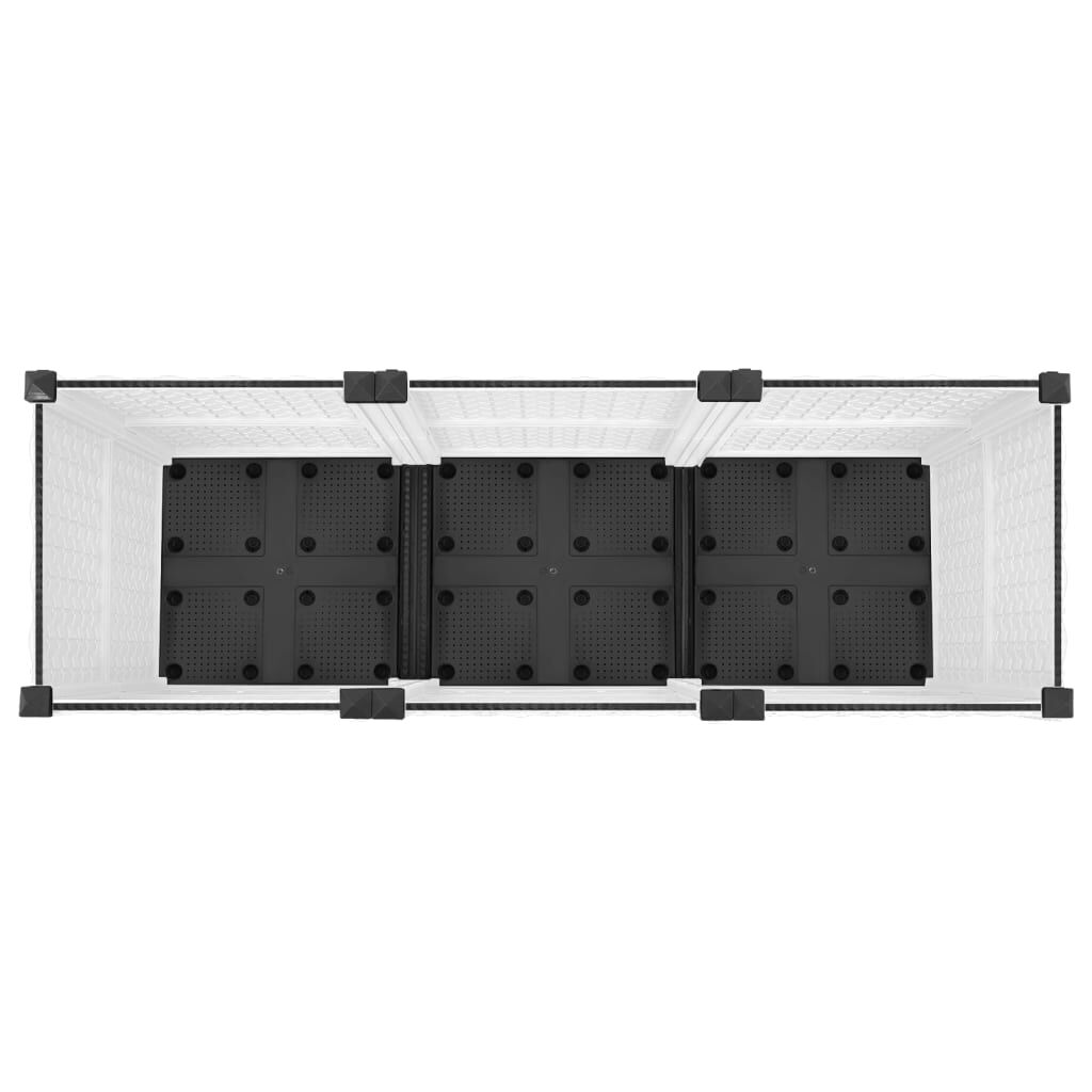 vidaXL Raised Bed 120x40x38 cm Polypropylene