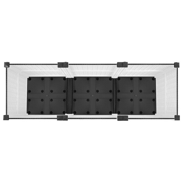 vidaXL Raised Bed 120x40x38 cm Polypropylene