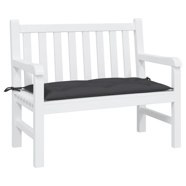 vidaXL Garden Bench Cushion Black 110x50x7 cm Oxford Fabric