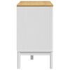 vidaXL Chest of Drawers FLORO White Solid Wood Pine