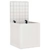 vidaXL Garden Storage Box White 55 x 53 x 57 cm Polypropylene