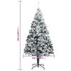 vidaXL Artificial Pre-lit Christmas Tree with Ball Set Green 240 cm PVC