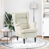 vidaXL Armchair Cream White Velvet