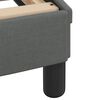 vidaXL Bed Frame "Dover" Dark Grey 193x203 cm Fabric