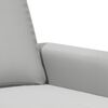 vidaXL 2-Seater Sofa Light Grey 140 cm Microfibre Fabric