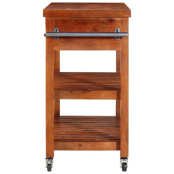 vidaXL Kitchen Trolley 100x48x89 cm Solid Acacia Wood