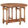 vidaXL Dining Table Round 110x76 cm Solid Mango Wood