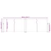 vidaXL Retractable Side Awning Cream 120x1000 cm