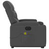 vidaXL Electric Stand up Massage Recliner Chair Dark Grey Fabric