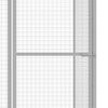 vidaXL Cat Cage 1.5x1.5x1.5 m Galvanised Steel