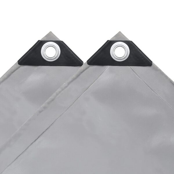 vidaXL Tarpaulin 650 g/m² 4x8 m Grey