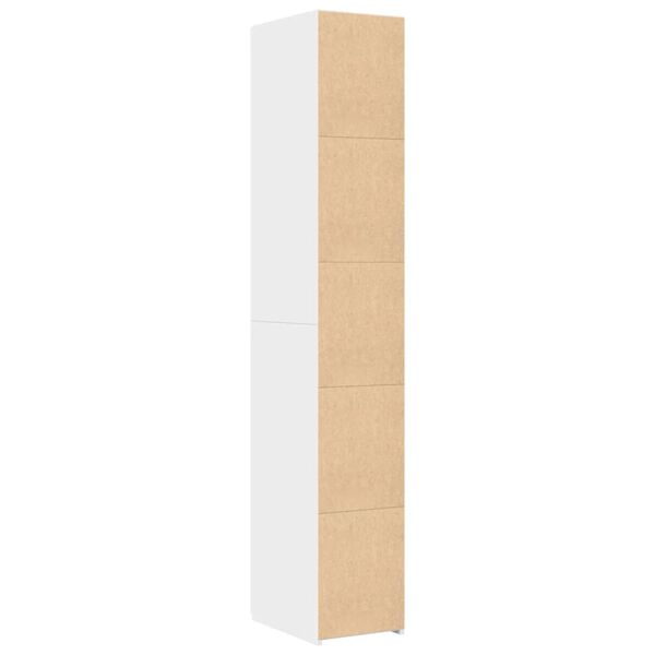 vidaXL Highboard White 30x42.5x185 cm Engineered Wood