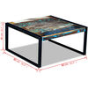 vidaXL Coffee Table Solid Reclaimed Wood 80x80x40 cm