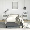 vidaXL Bed Frame without Mattress Dark Grey 100x190 cm Twin Fabric
