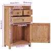vidaXL Sideboard 50x30x90 cm Solid Teak Wood