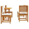vidaXL Garden Bistro Set 4 pcs Brown Solid Acacia Wood