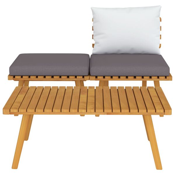 vidaXL 3 Piece Garden Lounge Set with Cushions Solid Acacia Wood