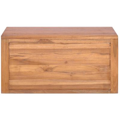 vidaXL Wall-mounted Bathroom Cabinet 60x45x30 cm Solid Teak Wood