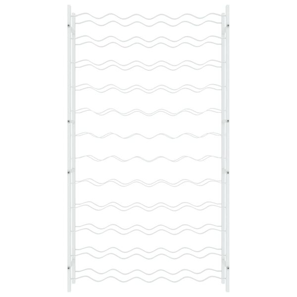 vidaXL Wine Rack for 72 Bottles White Metal