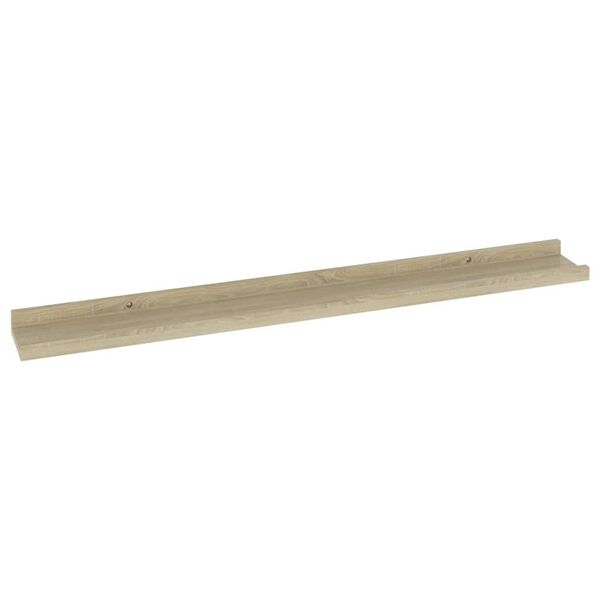 vidaXL Wall Shelves 4 pcs Sonoma Oak 80x9x3 cm