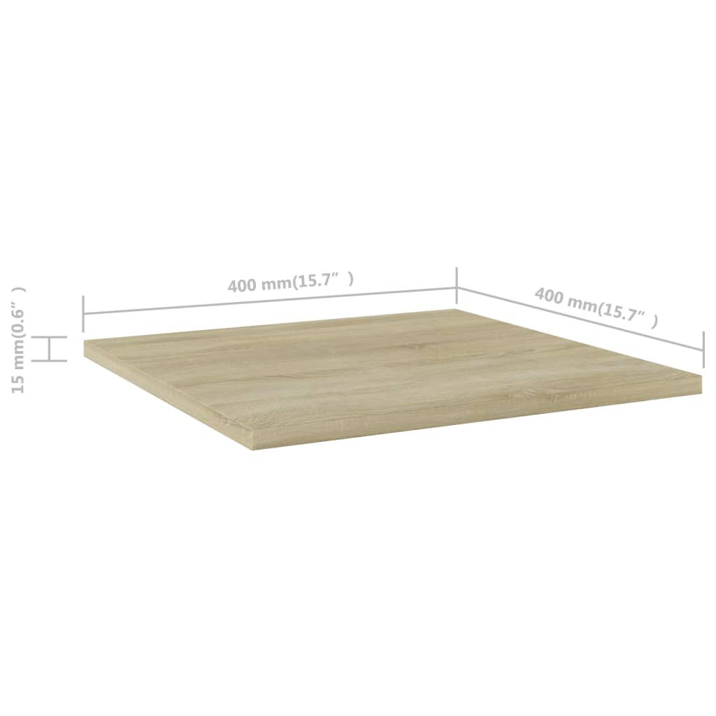 vidaXL Bookshelf Boards 8 pcs Sonoma Oak 40x40x1.5 cm Engineered Wood