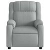 vidaXL Massage Recliner Chair Light Grey Fabric