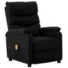 vidaXL Electric Massage Chair Black Faux Leather
