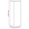 vidaXL Plant Stand 2 pcs Black Oak 33 x 33 x 100 cm Engineered Wood