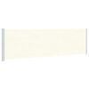 vidaXL Patio Retractable Side Awning 180x600 cm Cream