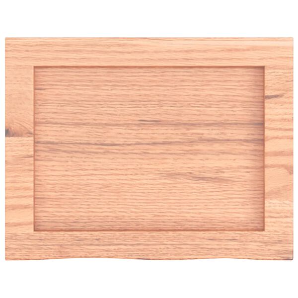 vidaXL Wall Shelf Light Brown 40x30x(2-4) cm Treated Solid Wood Oak