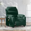 vidaXL Electric Massage Recliner Chair Dark Green Velvet