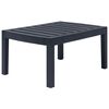 vidaXL 4 Piece Outdoor Lounge Set Plastic Anthracite