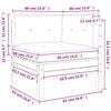 vidaXL Garden Sofa Corner with Cushions 2 pcs Wax Brown Solid Wood Pine