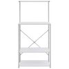 vidaXL Microwave Cabinet White 60x39.6x123 cm Engineered Wood