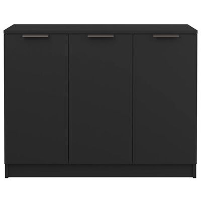 vidaXL Sideboard Black 90.5x30x70 cm Engineered Wood