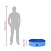 vidaXL Foldable Dog Swimming Pool Blue 80x20 cm PVC
