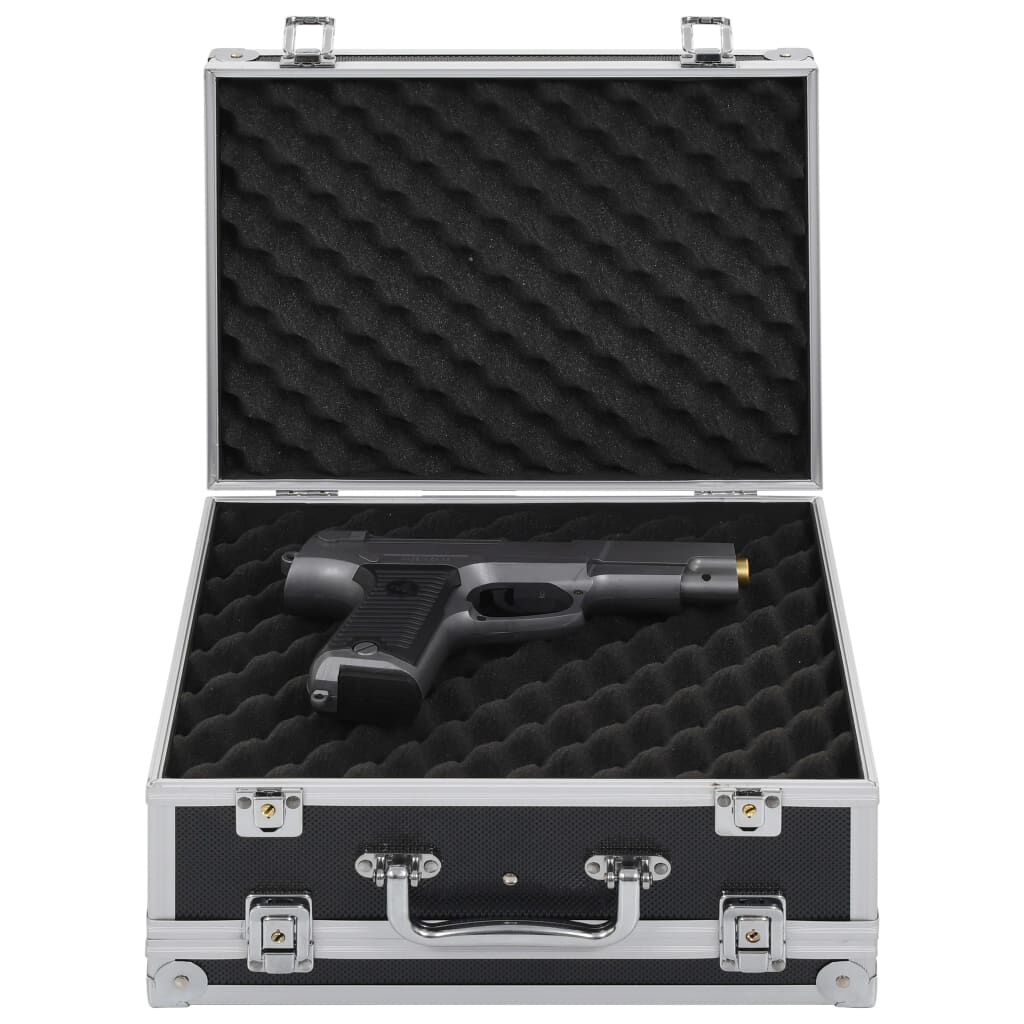 vidaXL Gun Case Aluminium ABS Black