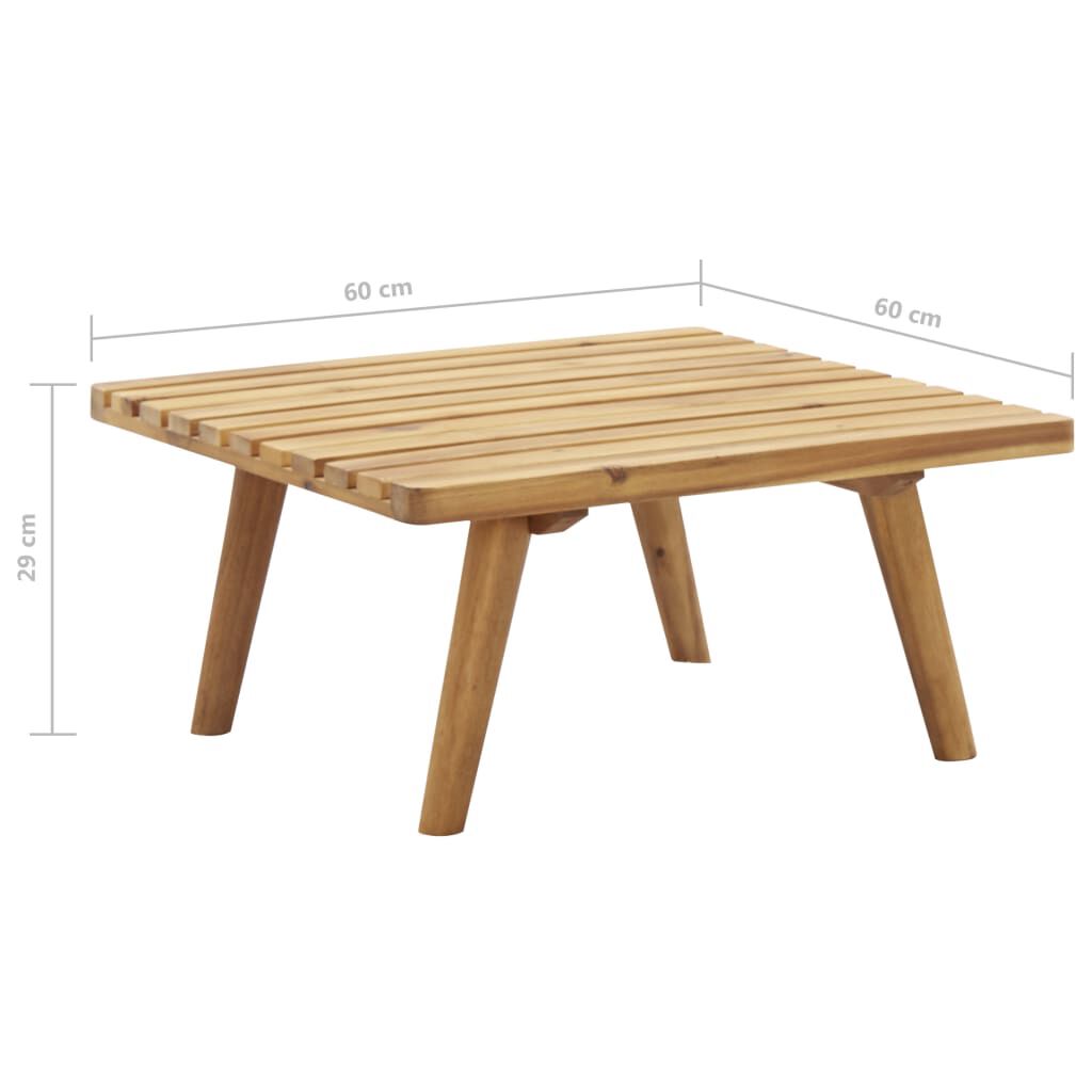 vidaXL 5 Piece Garden Lounge Set Solid Acacia Wood