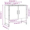 vidaXL Bathroom Sink Cabinet Black 60x33x60 cm Engineered Wood