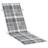 vidaXL Rocking Sun Lounger with Cushion Solid Teak Wood